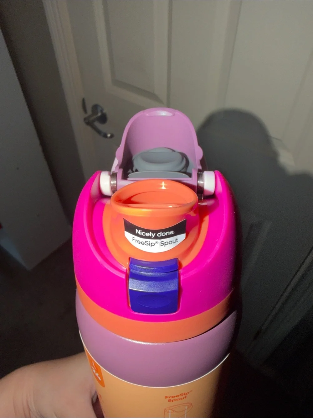 BRAND NEW 32oz pink and purple Owala water bottle!